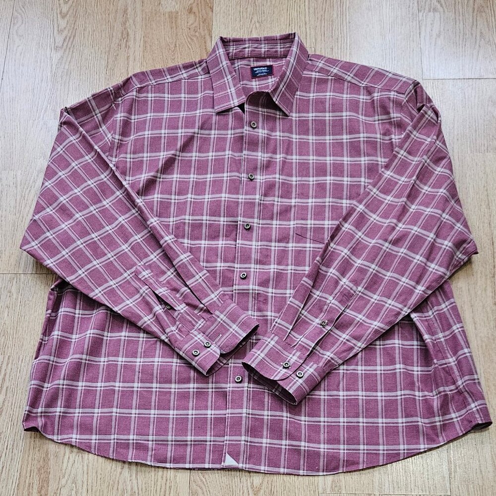 Men's Untuckit Big & Tall Colson WF LS Button Front Shirt  - XXX-Large -